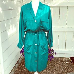 Linda Allard / Ellen Tracy 100% Silk Dress